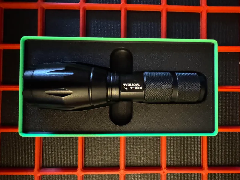 Pro-4 Tactical (Braun) Flashlight for Gridfinity