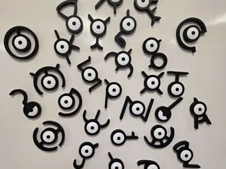 Pokémon Unkown Alphabet Magnets (Read Desc)