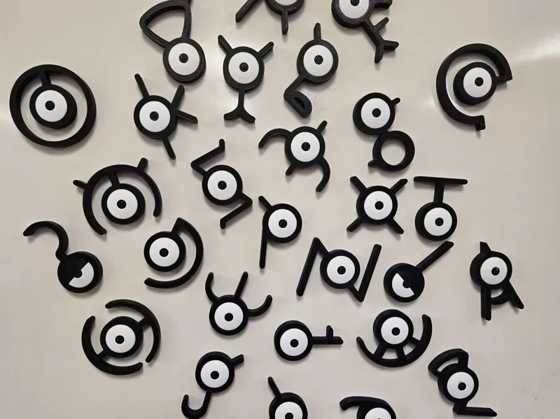 Pokémon Unkown Alphabet Magnets (Read Desc)