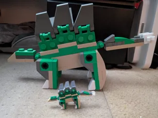 Interlocking Brick Stegosaurus Set 122111 - 400%