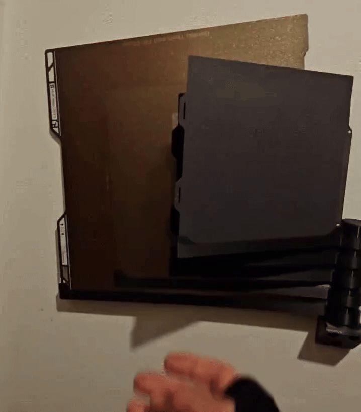 Parametric Rotating 3D Printer Build Plate Holder