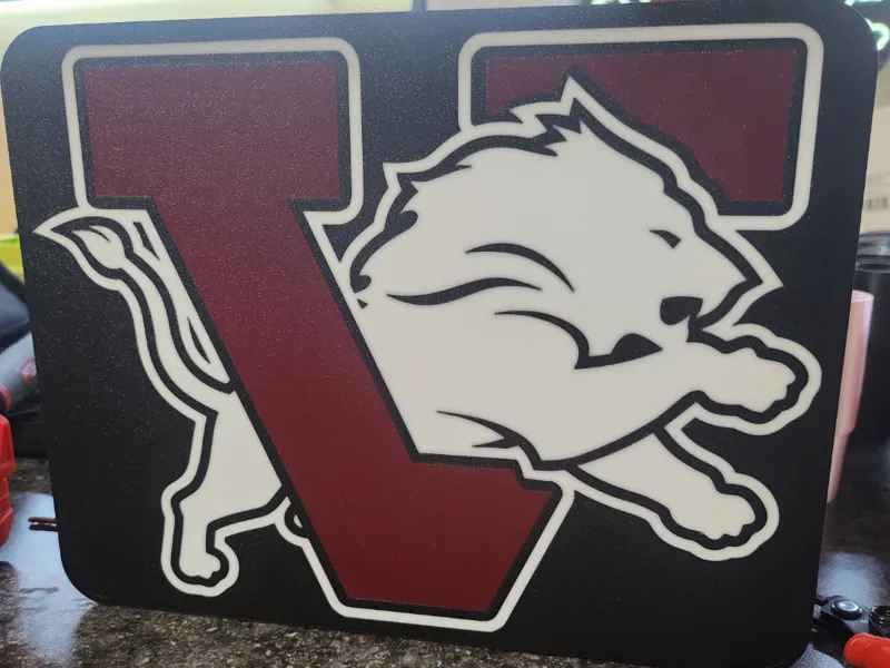 Square Vernon Lions Light box