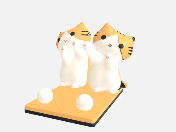 Cute cat phone holder