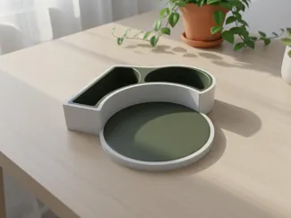 desk oraganiser with coaster 