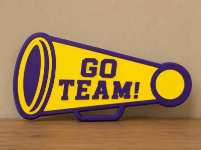 Cheer MegaPhone Hand Fan