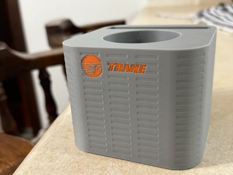 HVAC Trane Unit Pen Holder & Business card holder 