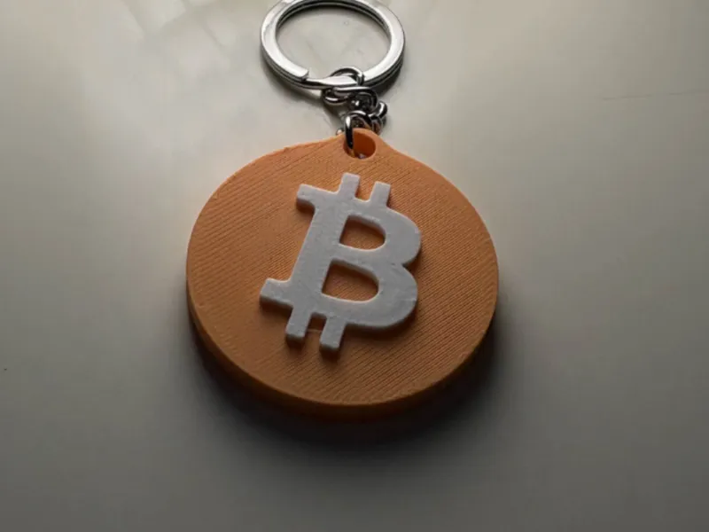 Bitcoin Logo Keychain