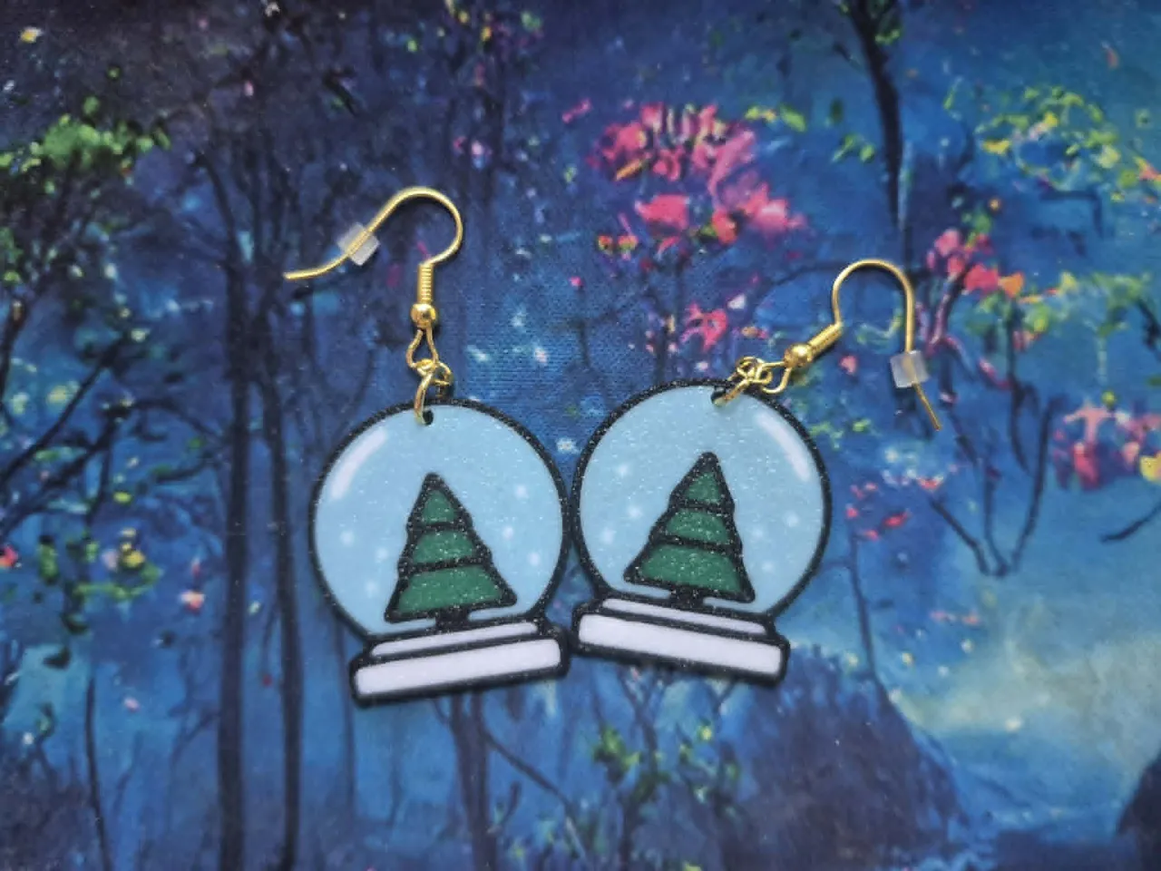 Snowglobe Earrings view 2
