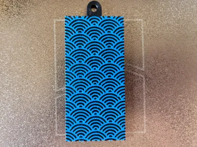 Traditional Japanese pattern (Seigaiha)