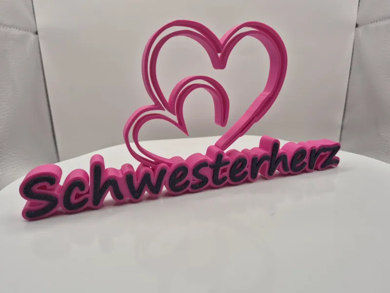 Schwesterherz Aufsteller