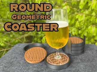 Round Geometric Coaster