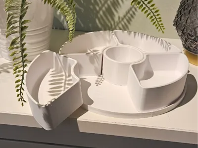 Modular 5-Section Condiment/Topping Server