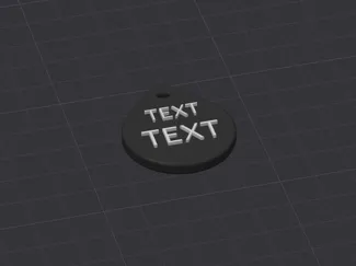 Customizable Keychain with Editable Text