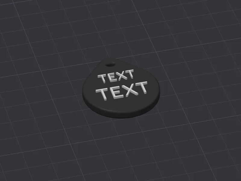 Customizable Keychain with Editable Text