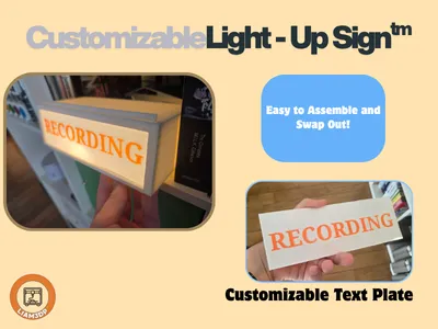 Customizable Light Up Sign