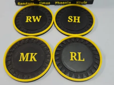 Glass Name Plate/Coaster