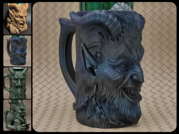 Porte-canette Krampus enchaîné