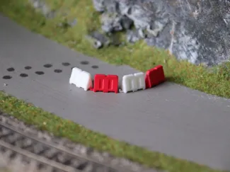 Leitbaken, Verkehrsbarriere H0 1/87
