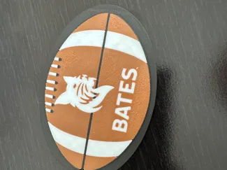 Bates Football Keychain