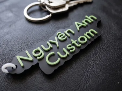 Parametric Keychains Name Tag Customisable