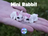 Артикулирана мини фигурка заек с панделка