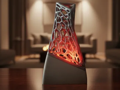 Vibrant Orange Avant-Garde Design