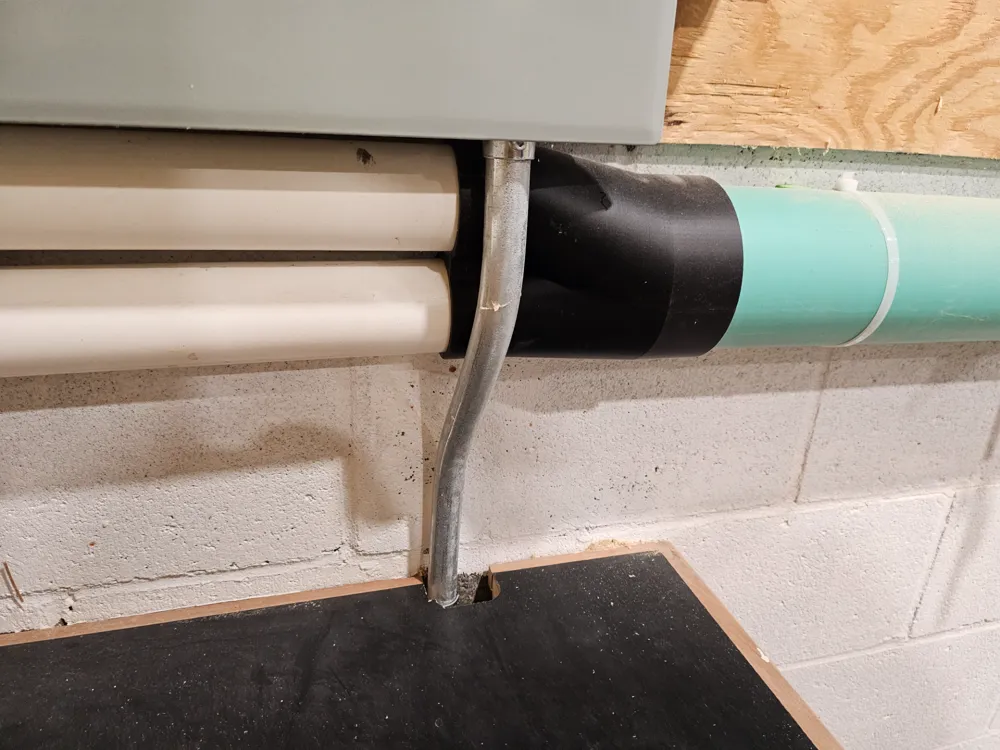 4 inch Dwv to 2x 2inch flush to wall Wye for dust collection by Oclure