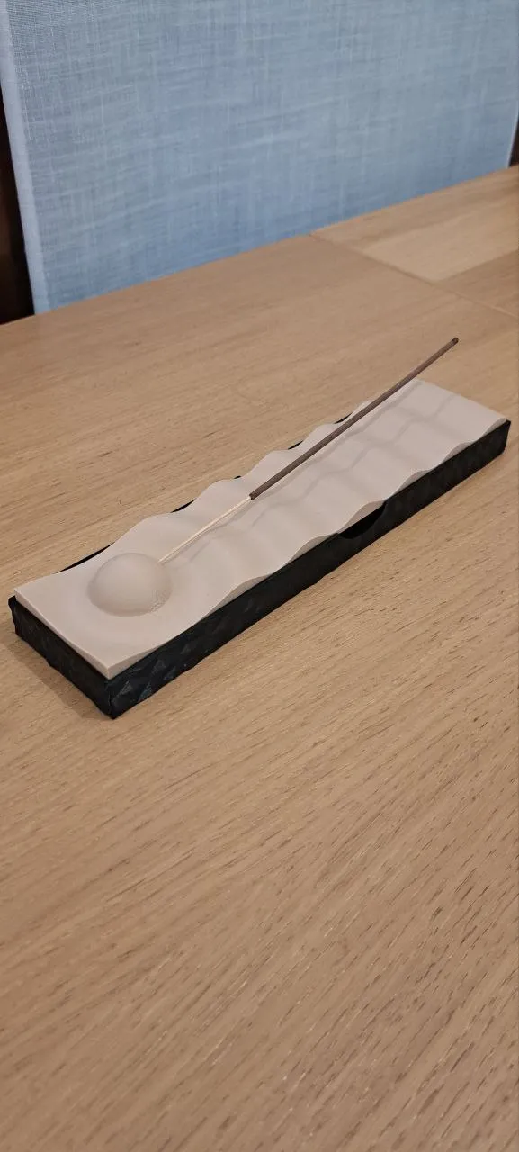 incense holder with storage 