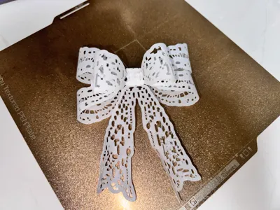 3D Double-Layered Bow / Perler Beads