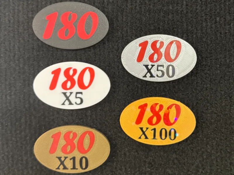 180 Badges