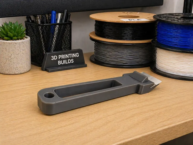 P2S P1S X1C X2D Scraper & handle fitting. Best yet