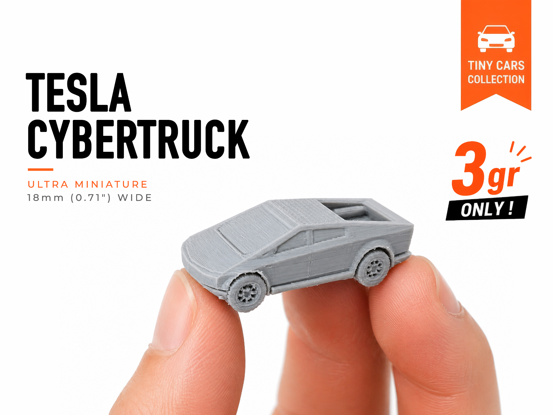 Tiny Tesla Cybertruck – Mini Cars Series