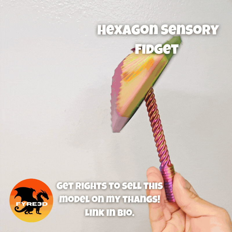Hexagon Fidget- 2 in 1 Sensory Expanded Fidget Toy