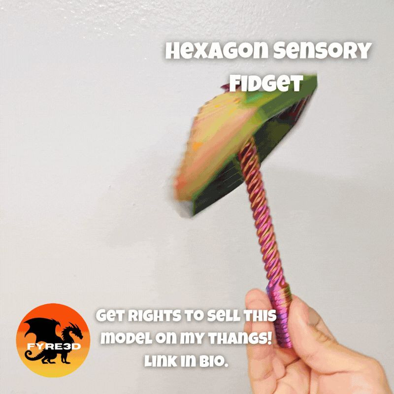 Hexagon Fidget- 2 in 1 Sensory Expanded Fidget Toy