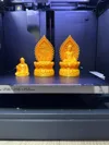 Altar and Buddha statue, unified design