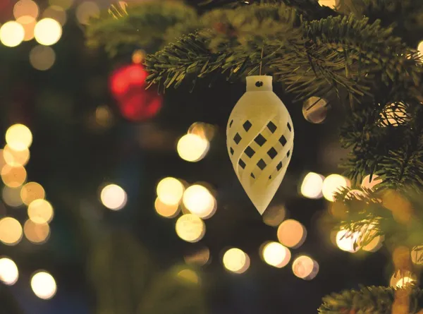 Décoration de Noël en spirale