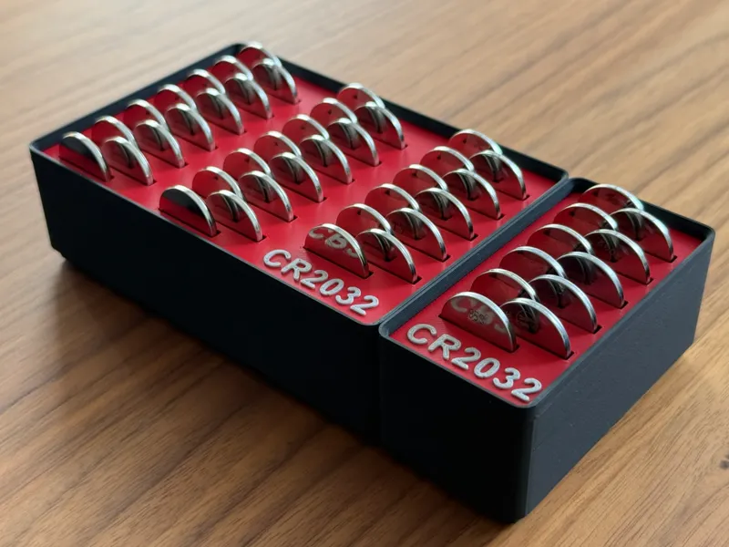 Gridfinity Bin CR2032 Battery Holder