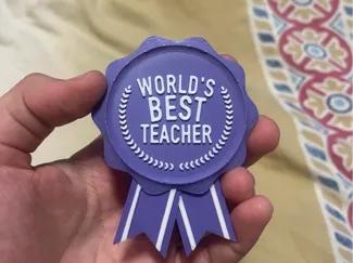World's Best Teacher Medal