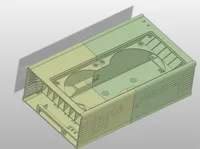BC250 case for HPserver PSU and TWO 12cm fans