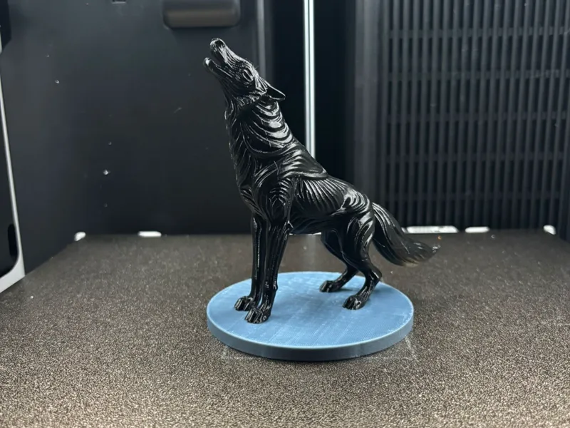Midnight Howl: Flowing Spirit Wolf