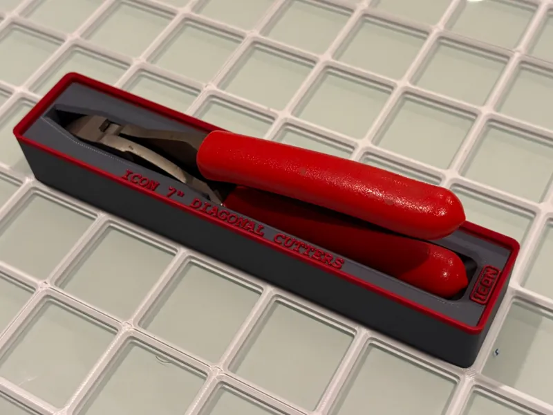 Icon 7" Diagonal Cutter Gridfinity Bin
