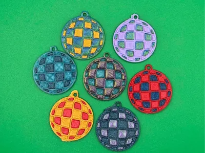 Disco disk earrings (no AMS no glue)