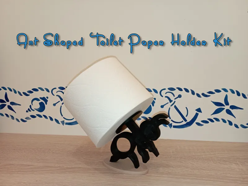 Ant-Shaped Toilet Paper Holder Kit