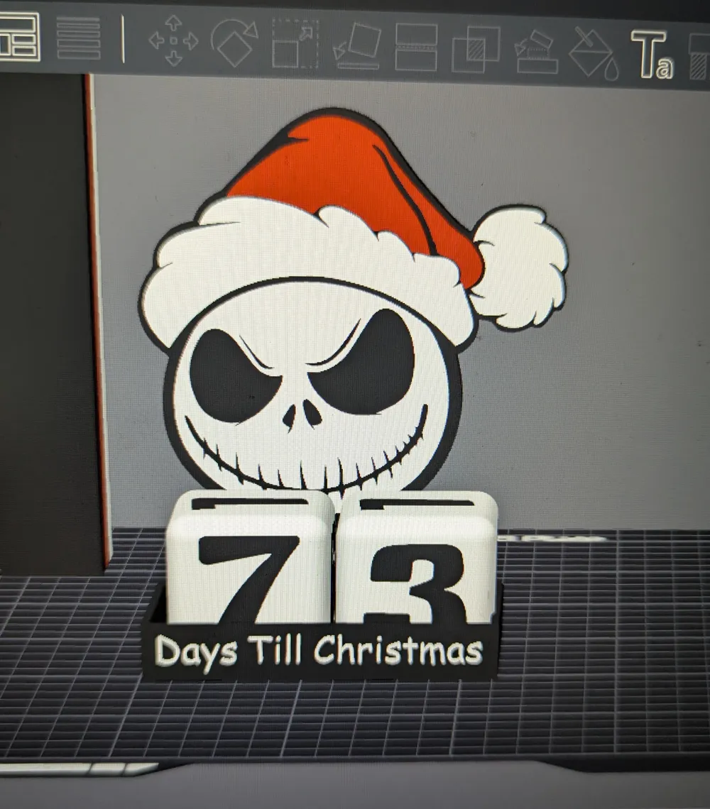 Countdown to Christmas ~ Jack Skellington - Free 3D Print Model ...