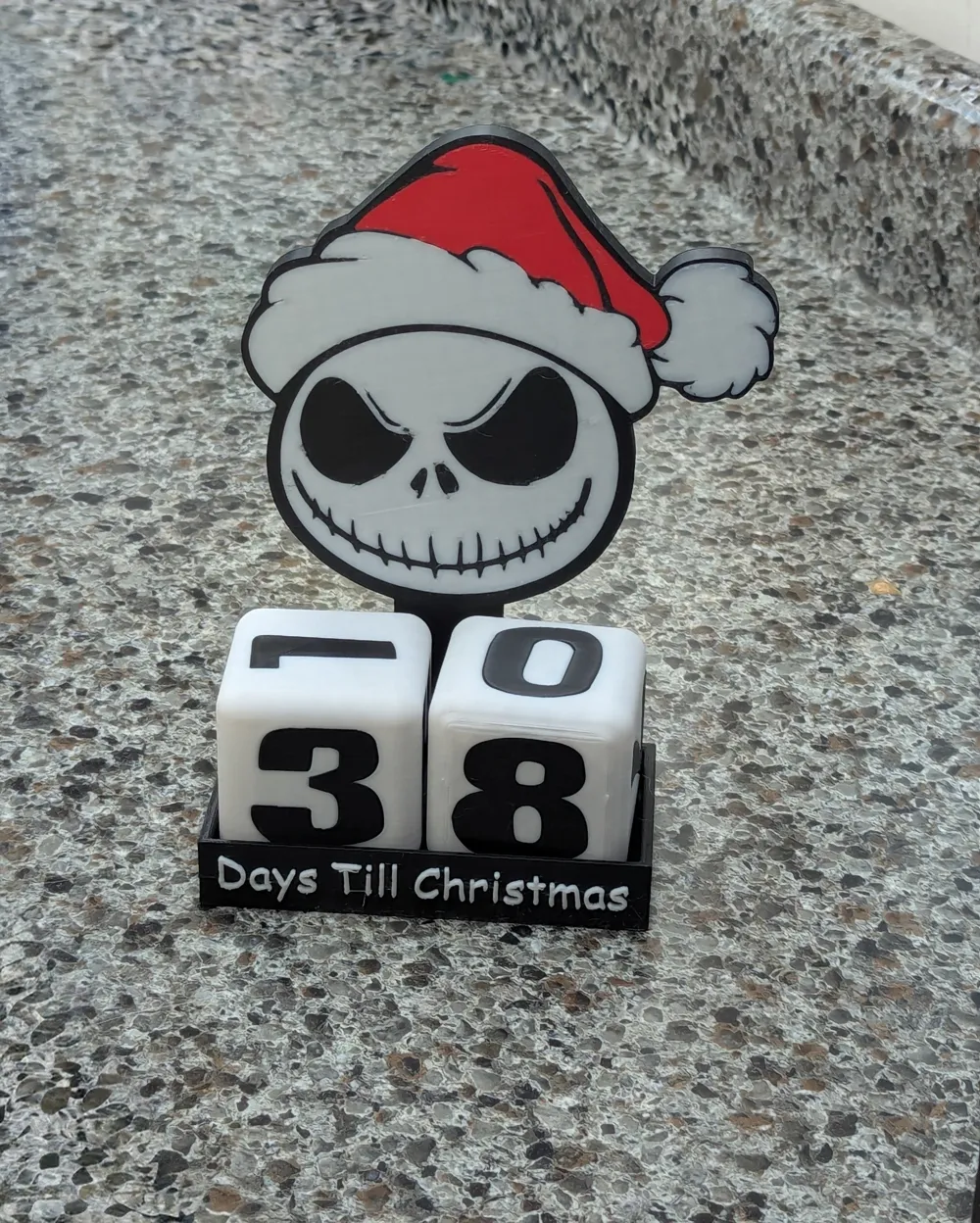 Countdown to Christmas ~ Jack Skellington - Free 3D Print Model ...