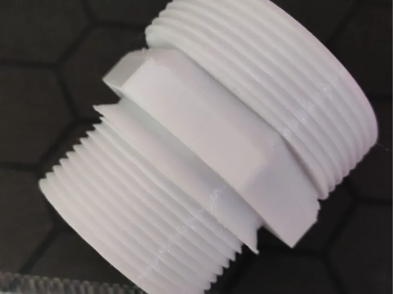 Pool Pumpe Adapter mit Sechseck  1" zu 7/4" 