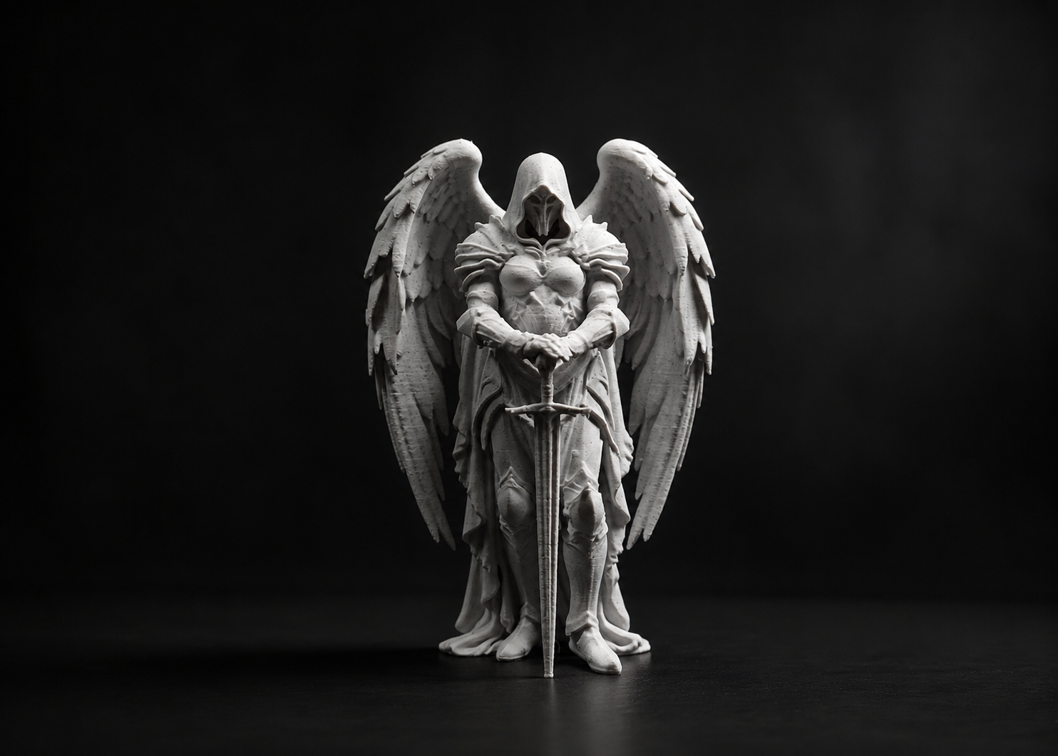 Miniatura 2 do modelo 3D Celestial Warrior Angel Statue