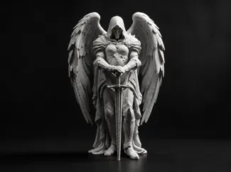 Celestial Warrior Angel Statue