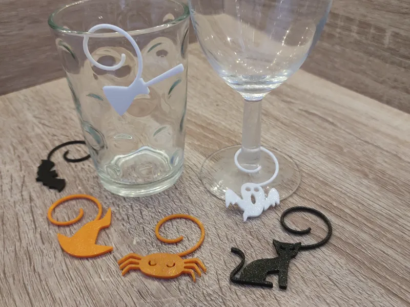 Etiquettes de verres - Halloween - Sans AMS