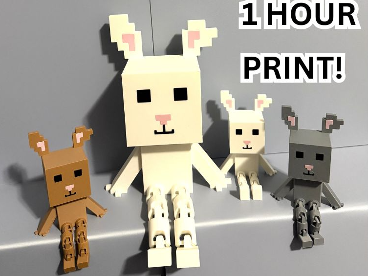 Bunny Block Buddy With Flexi Legs